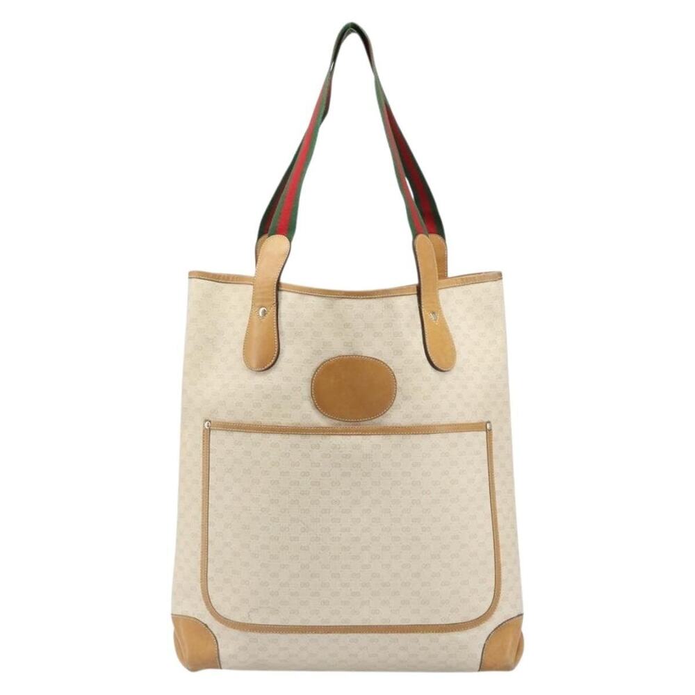 Gucci GG Supreme Web Tote White